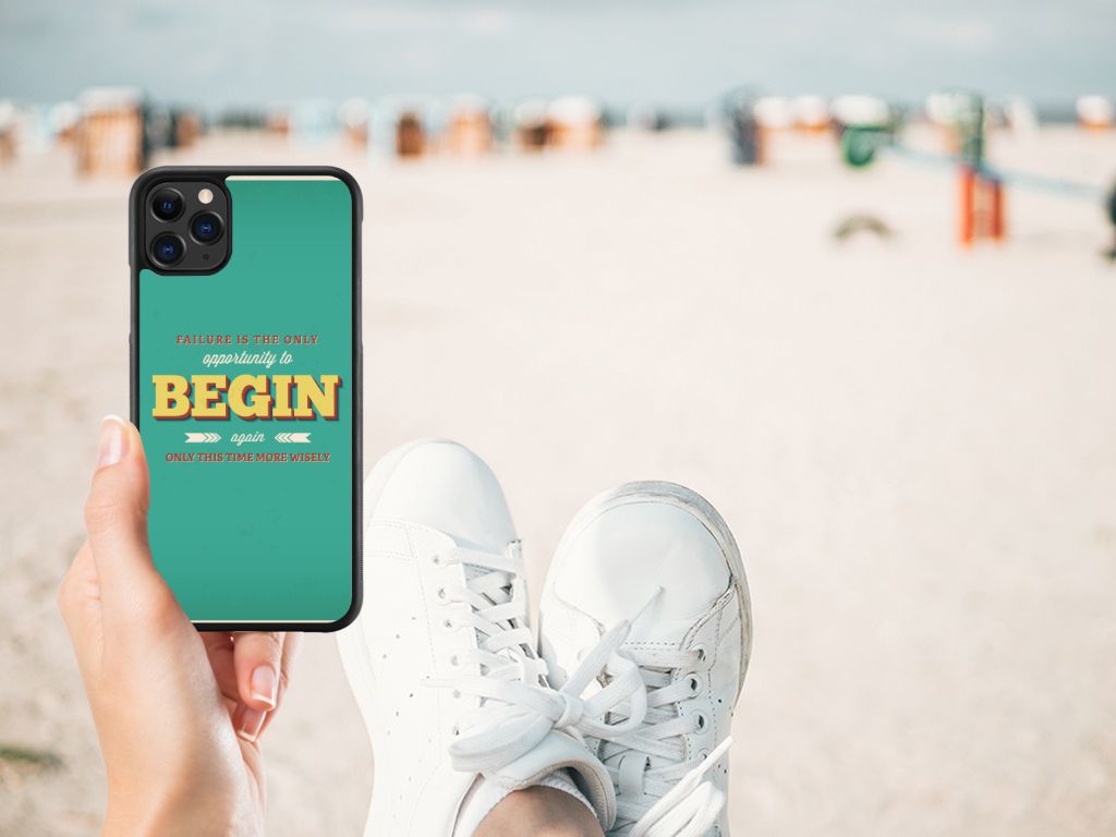 Apple iPhone 11 Pro Max Hoesje met Quotes Quote Begin B2C Telecom
