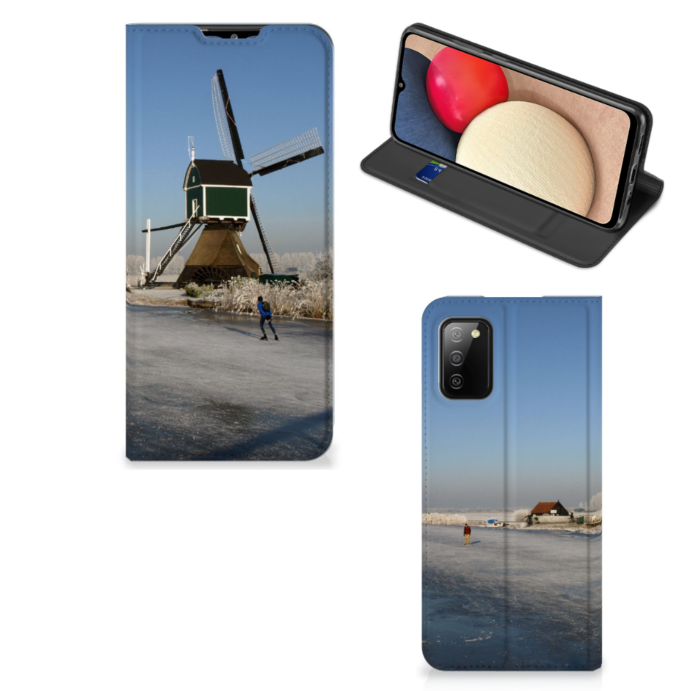 Samsung Galaxy M02s | A02s Book Cover Schaatsers - B2C Telecom