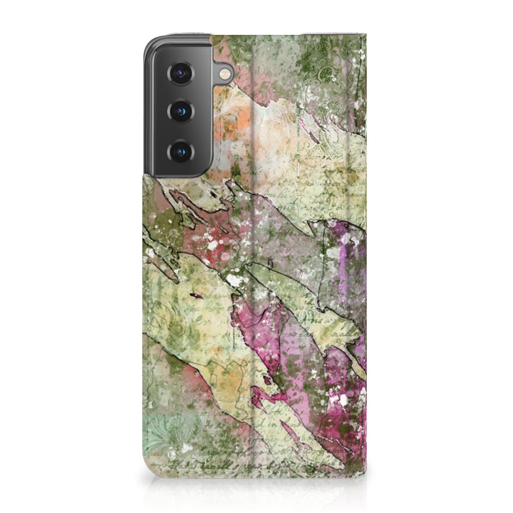 Bookcase Samsung Galaxy S21 Letter Painting - B2C Telecom