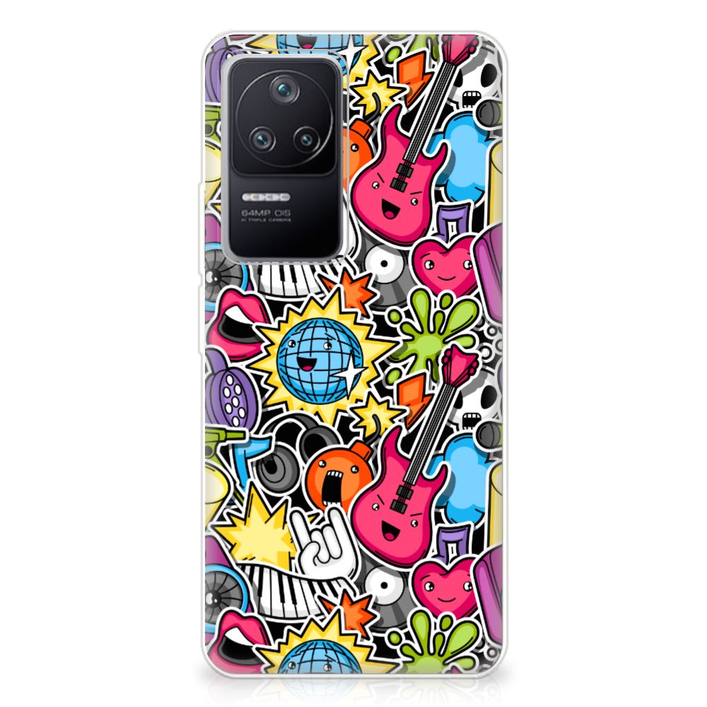 Xiaomi Poco F4 Silicone Back Cover Punk Rock