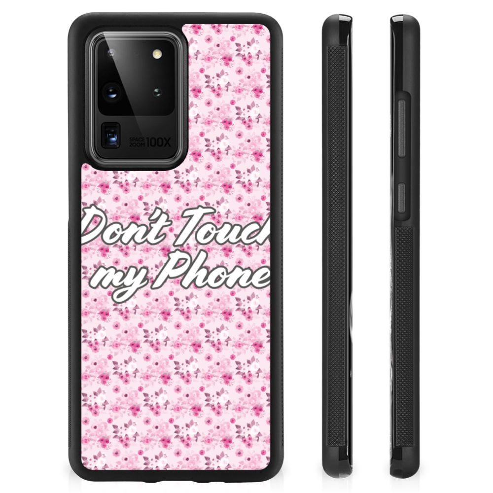 Samsung Galaxy S20 Ultra TPU Hoesje Flowers Pink DTMP B2C Telecom