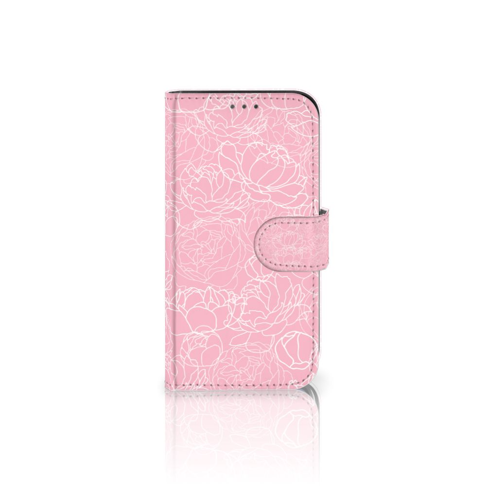 Apple iPhone 12 Mini Hoesje White Flowers