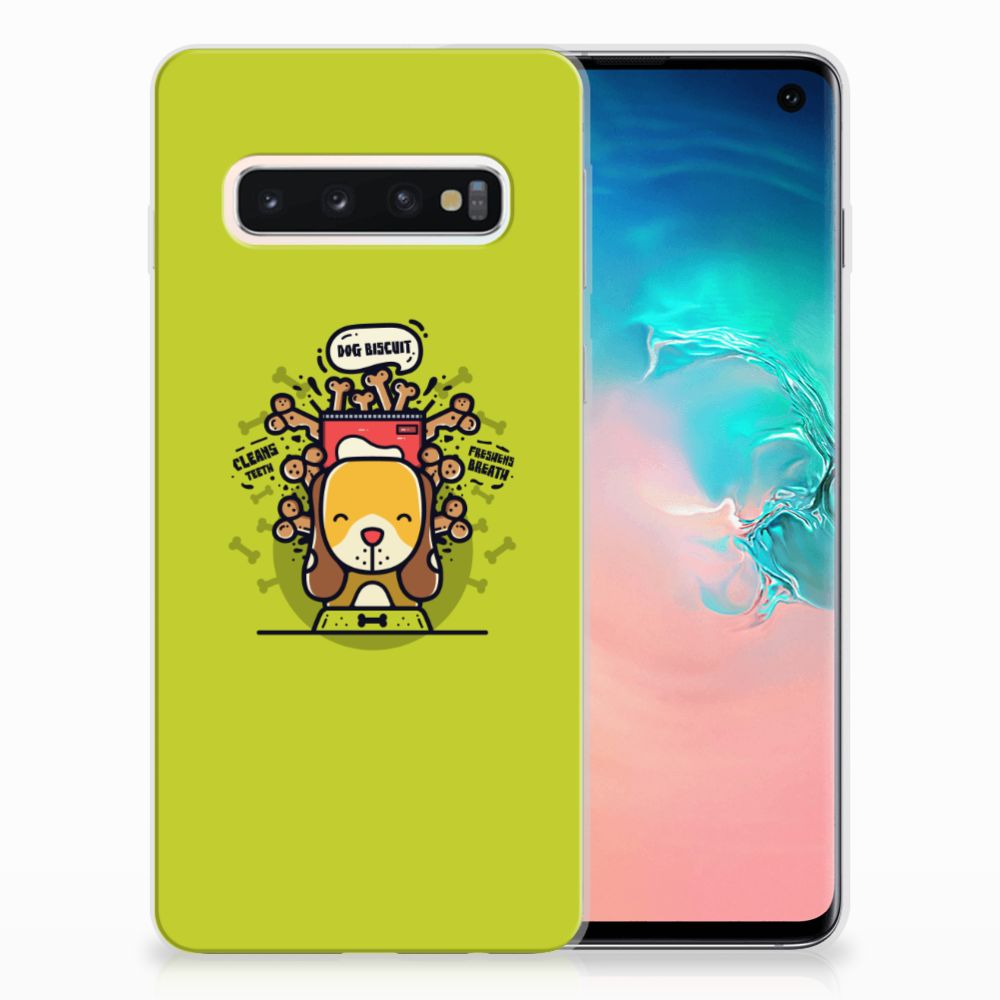Samsung Galaxy S10 Telefoonhoesje met Naam Doggy Biscuit