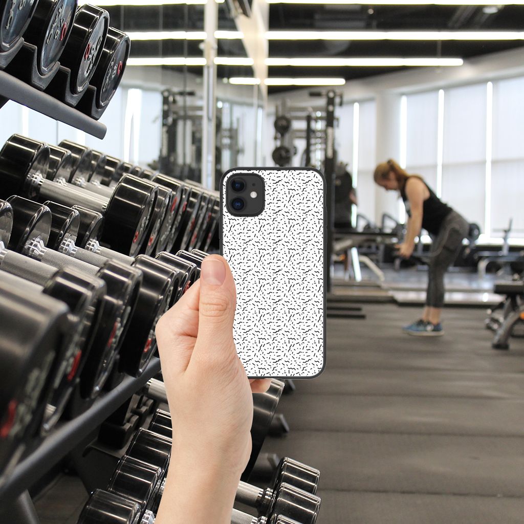 iPhone 11 Back Case Stripes Dots B2C Telecom