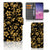 Samsung Galaxy S10 Hoesje Gouden Bloemen