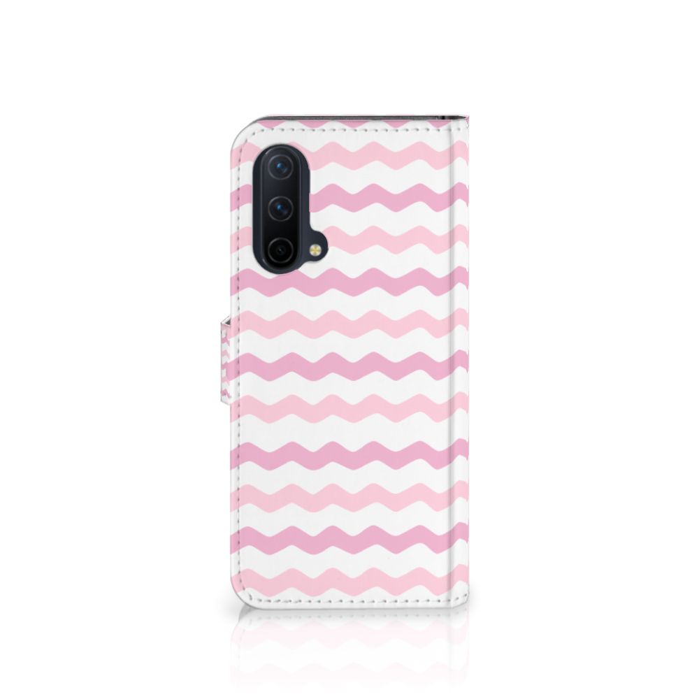 OnePlus Nord CE 5G Telefoon Hoesje Waves Roze