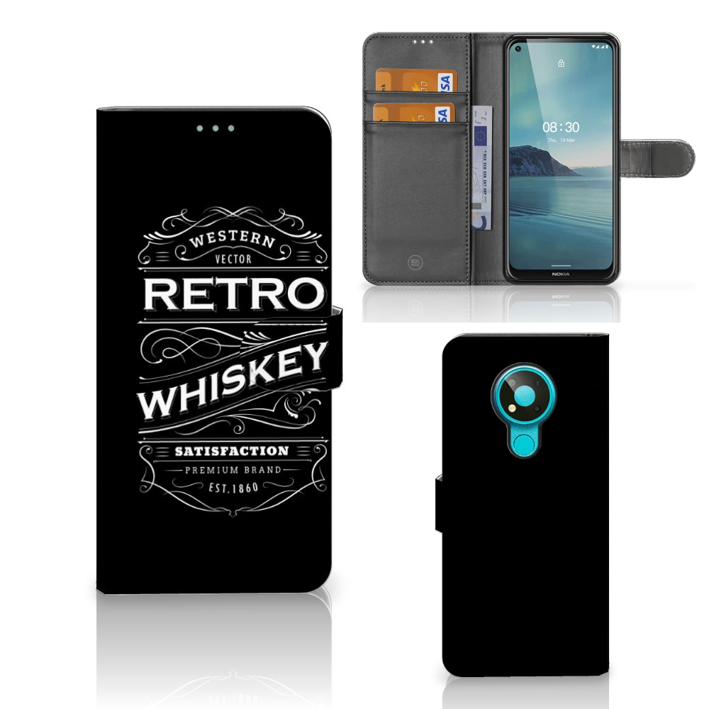 Nokia 3.4 Book Cover Whiskey