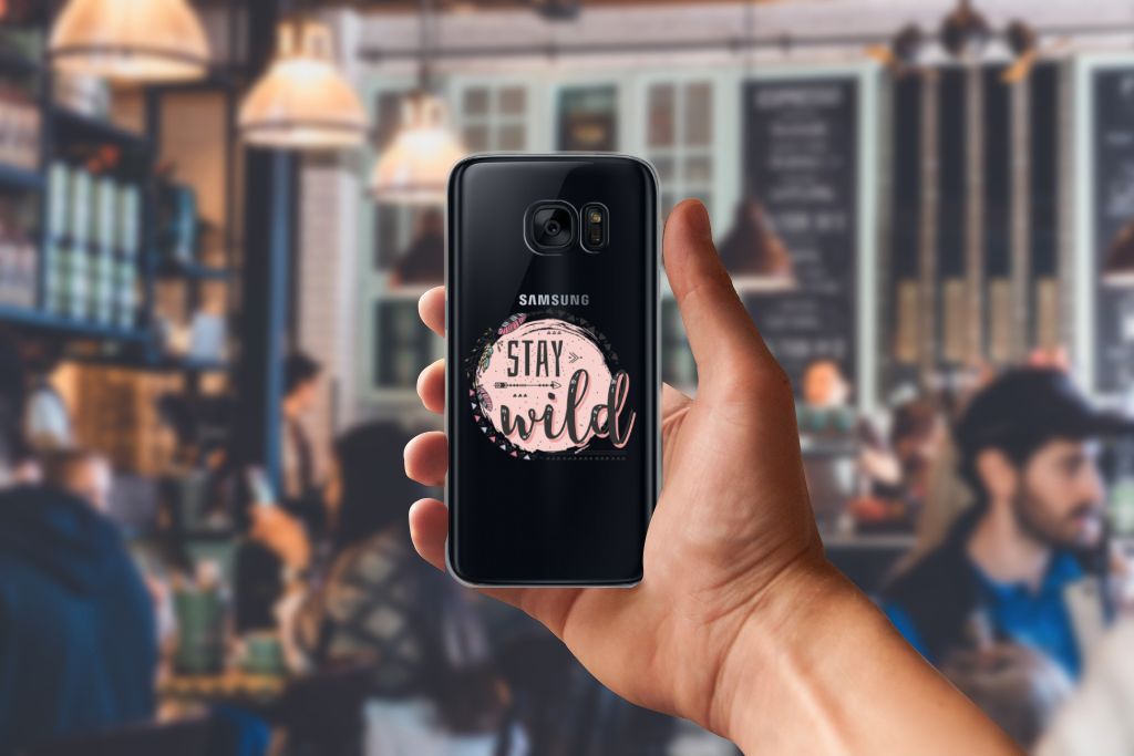 Samsung Galaxy S7 Telefoonhoesje met Naam Boho Stay Wild