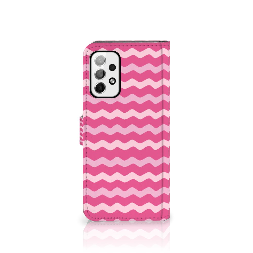 Samsung Galaxy A73 5G Telefoon Hoesje Waves Pink