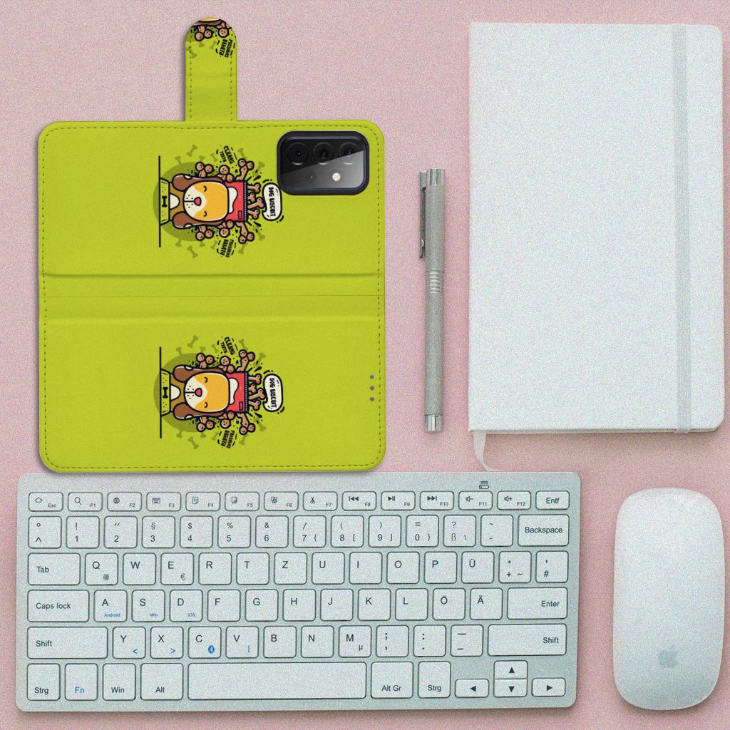 Samsung Galaxy A72 Leuk Hoesje Doggy Biscuit