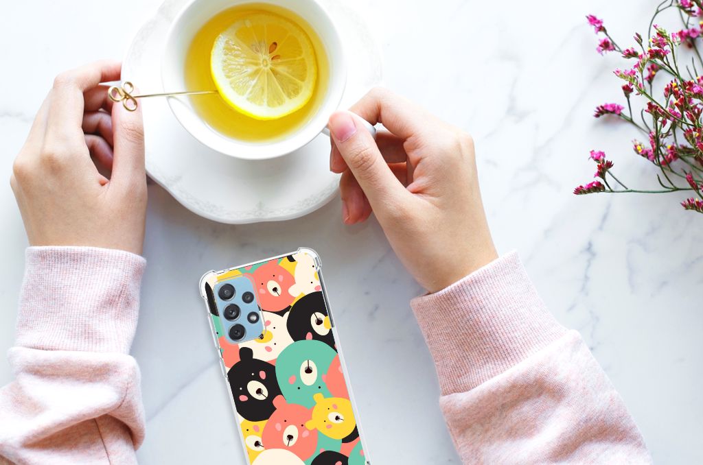 Samsung Galaxy A73 Stevig Bumper Hoesje Bears B2C Telecom
