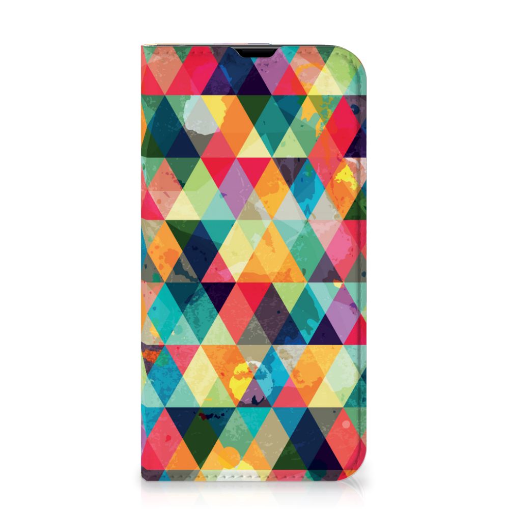 iPhone 13 Pro Hoesje met Magneet Geruit - B2C Telecom