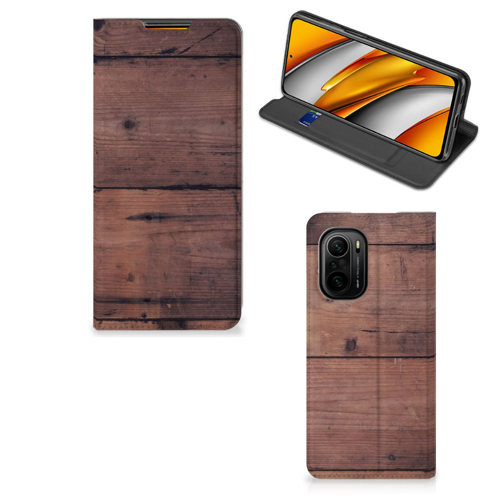 Xiaomi Mi 11i | Poco F3 Book Wallet Case Old Wood