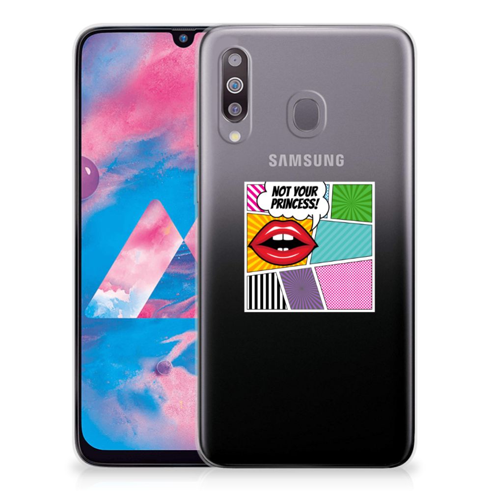 Samsung Galaxy M30 Silicone Back Cover Popart Princess