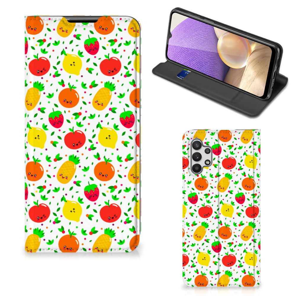 Samsung Galaxy A32 5G Flip Style Cover Fruits - B2C Telecom