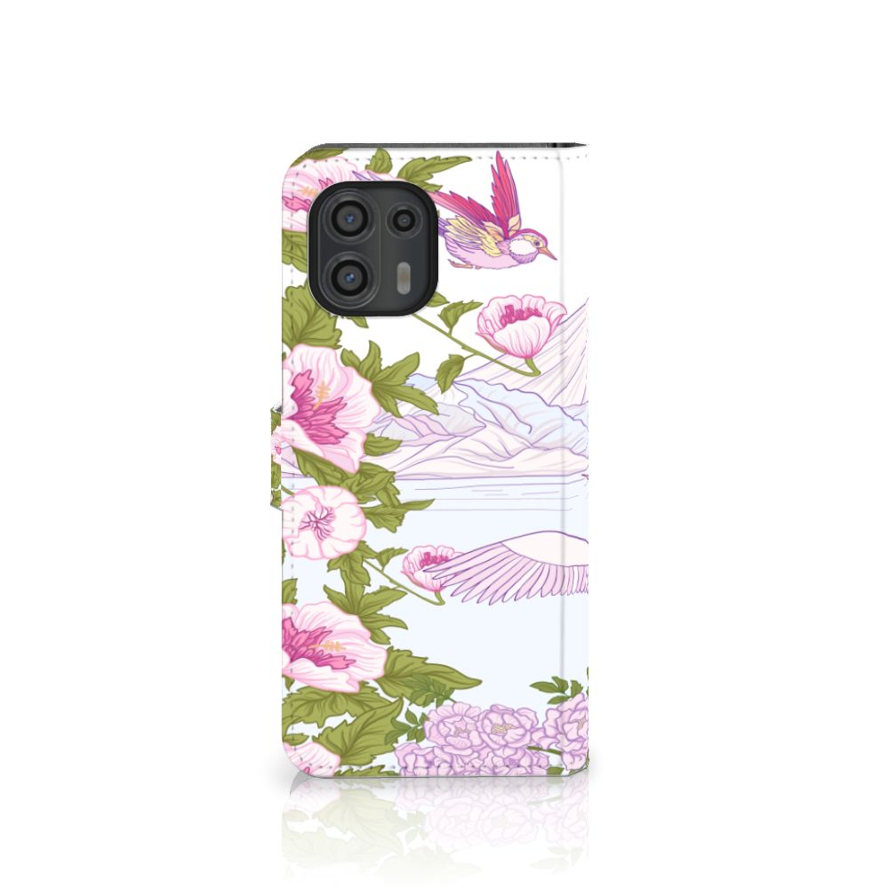 Motorola Edge 20 Lite Telefoonhoesje met Pasjes Bird Standing