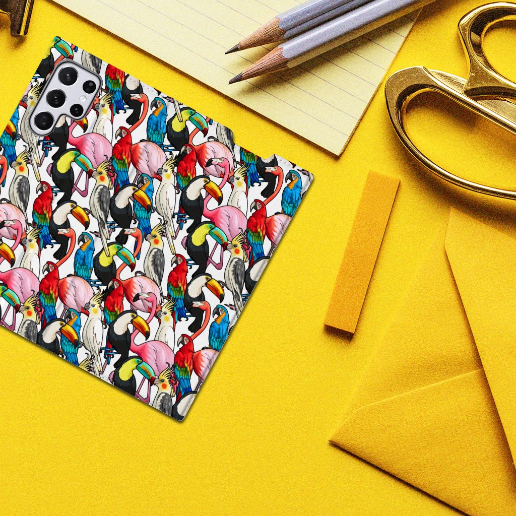 Samsung Galaxy S22 Ultra Hoesje maken Birds - B2C Telecom