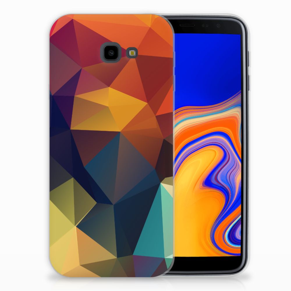 Samsung Galaxy J4 Plus (2018) TPU Hoesje Polygon Color