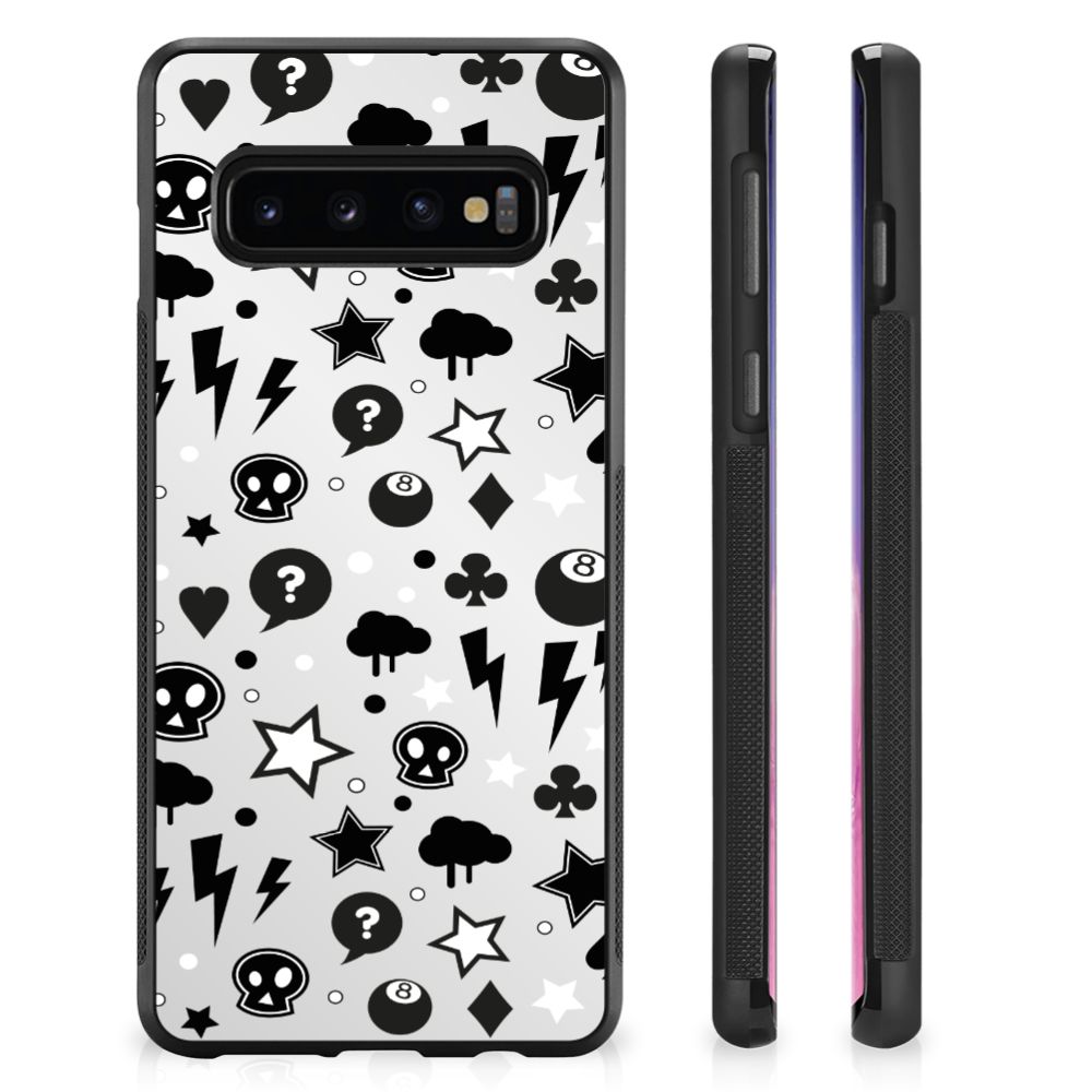 Mobiel Case Samsung Galaxy S10+ Silver Punk