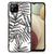 Samsung Galaxy A12 Bloemen Hoesje Leaves Grey B2C Telecom