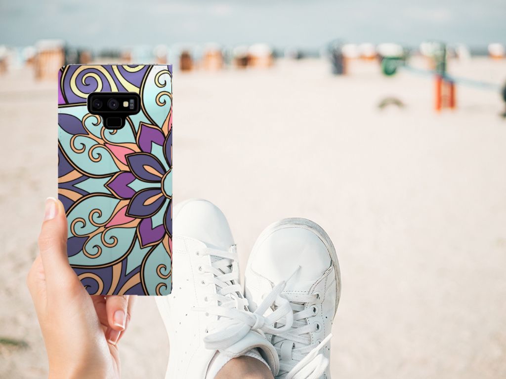 Samsung Galaxy Note 9 Smart Cover Purple Flower