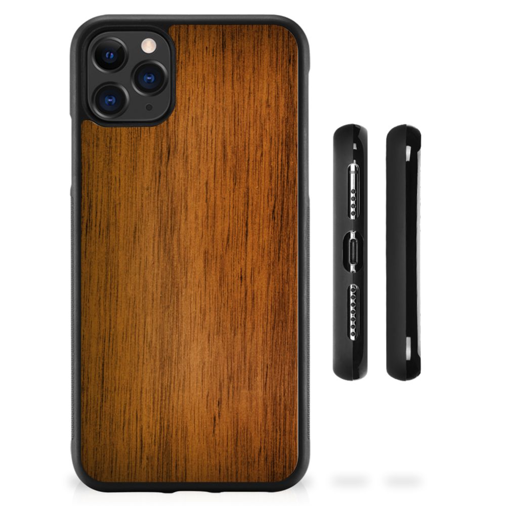 Apple iPhone 11 Pro Max Grip Case Donker Hout B2C Telecom