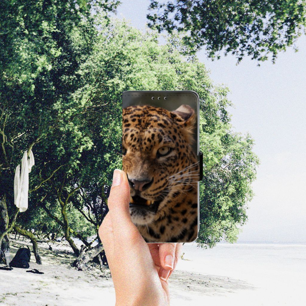 Xiaomi Redmi 7A Telefoonhoesje met Pasjes Luipaard