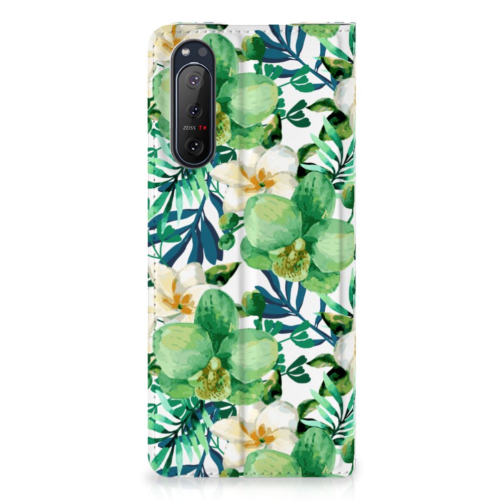 Sony Xperia 5 II Smart Cover Orchidee Groen - B2C Telecom