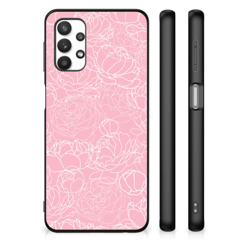 Samsung Galaxy A32 5G Bloemen Hoesje White Flowers B2C Telecom