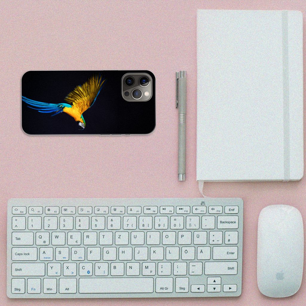 iPhone 12 Pro Max TPU Hoesje Papegaai B2C Telecom