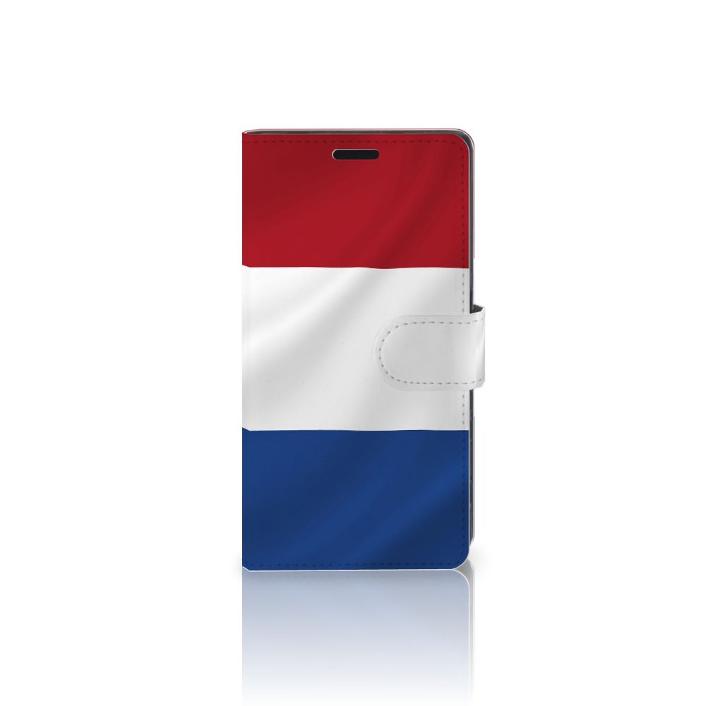 Sony Xperia XZ | Sony Xperia XZs Bookstyle Case Nederlandse Vlag met artistiek ontwerp van de Nederlandse vlag.
