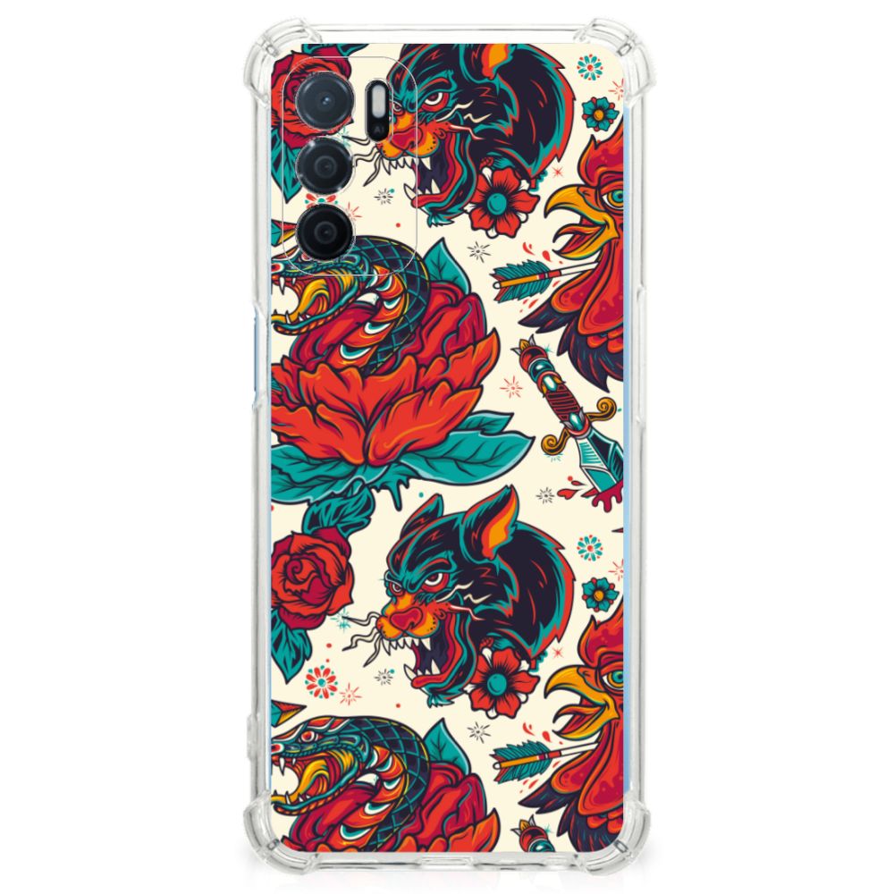 Anti-shock Hoesje met foto voor OPPO A16 | A16s | A54s Old Skool