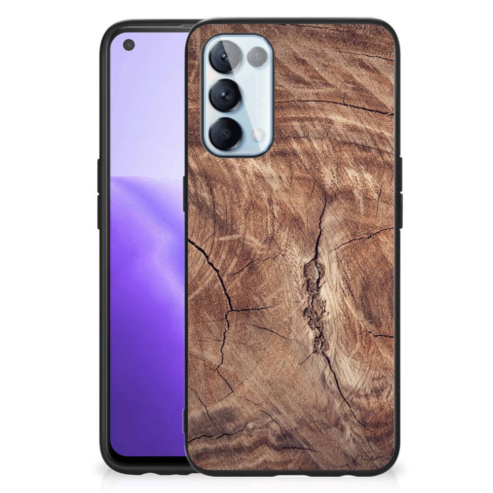 OPPO Reno5 5G | Find X3 Lite Houten Print Telefoonhoesje Tree Trunk