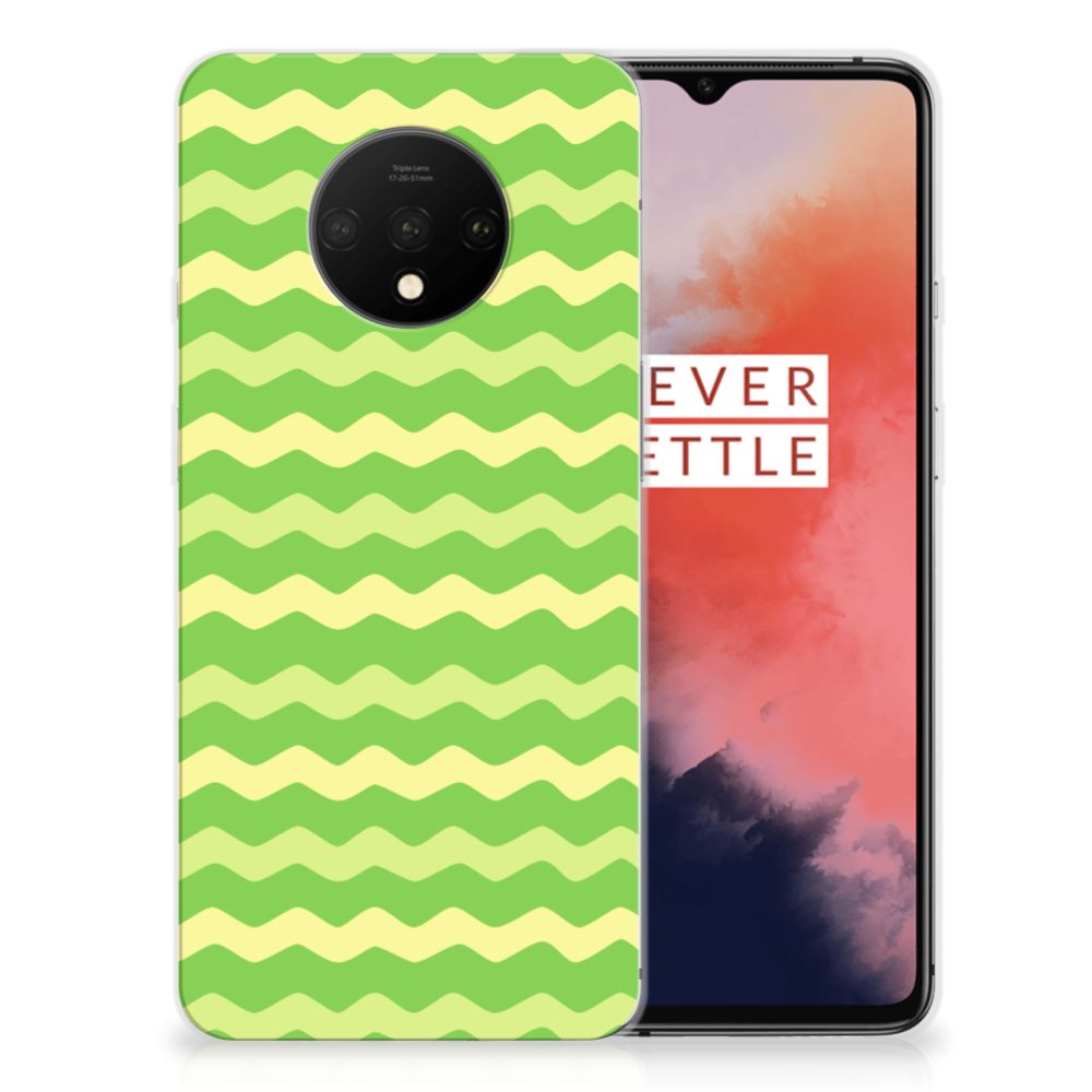 OnePlus 7T TPU bumper Waves Green