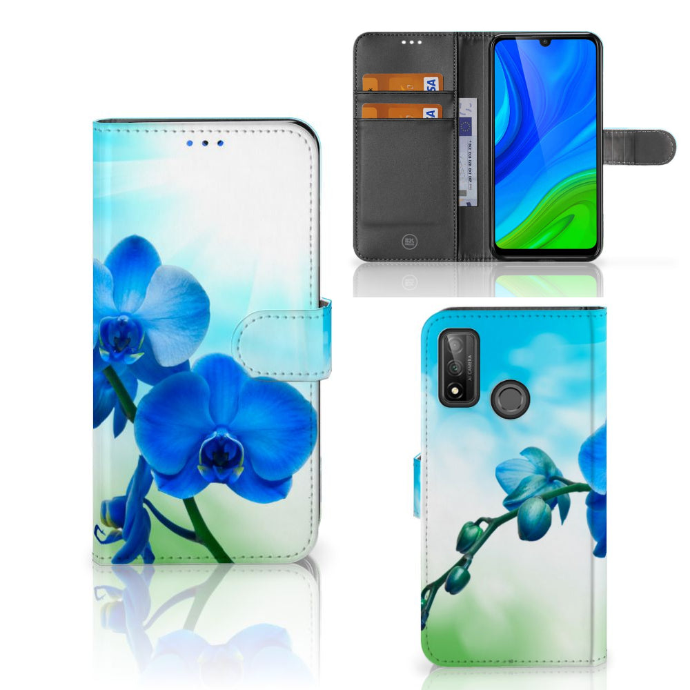 Huawei P Smart 2020 Hoesje Orchidee Blauw - Cadeau voor je Moeder