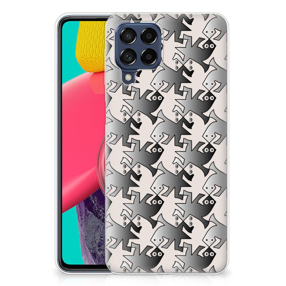 Samsung Galaxy M53 TPU Hoesje Salamander Grey B2C Telecom