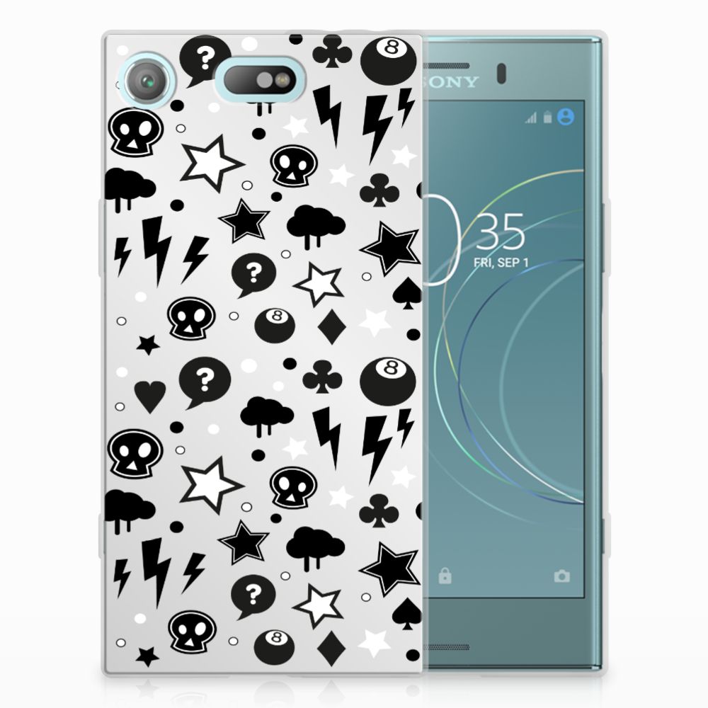 Silicone Back Case Sony Xperia XZ1 Compact Silver Punk