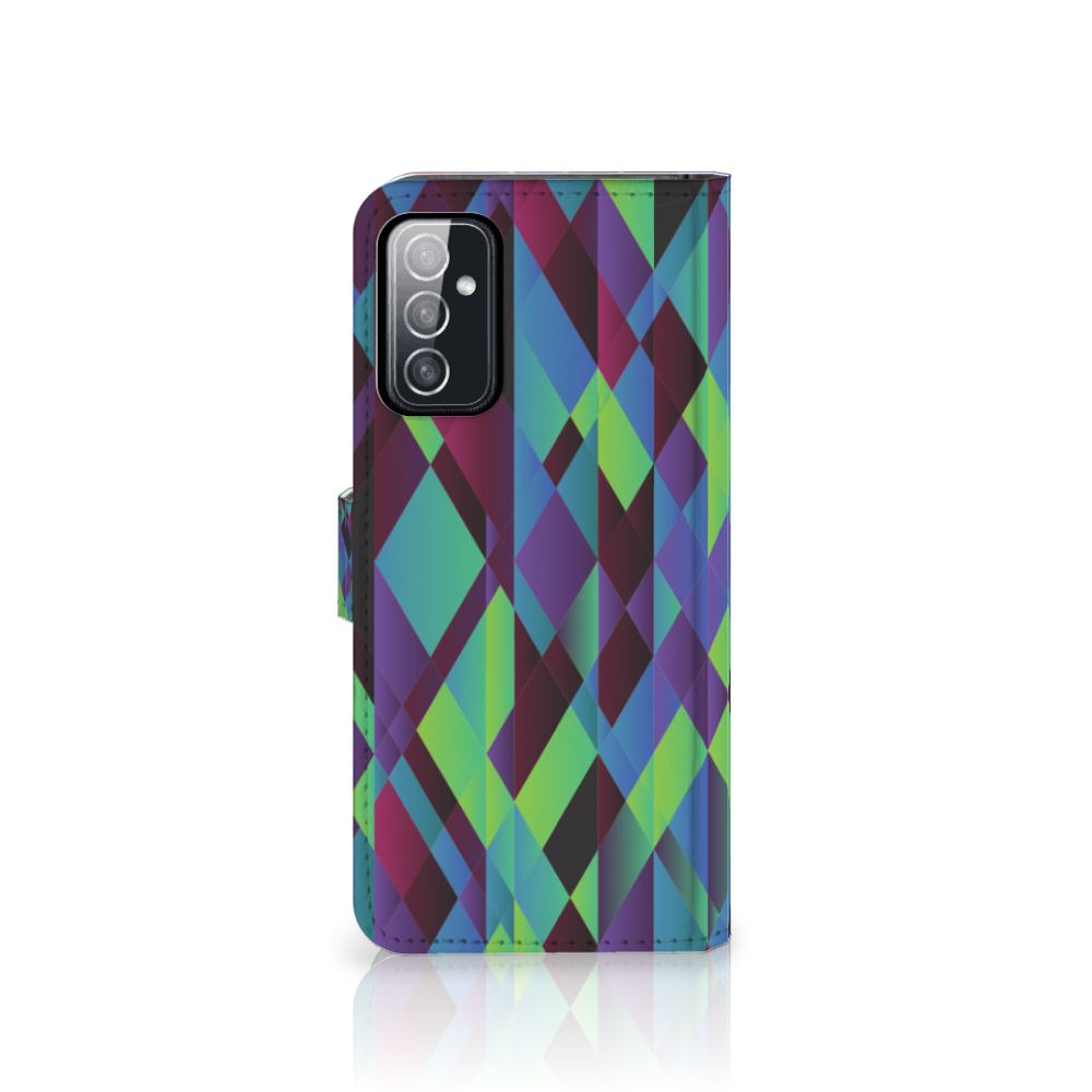 Samsung Galaxy M52 Book Case Abstract Green Blue