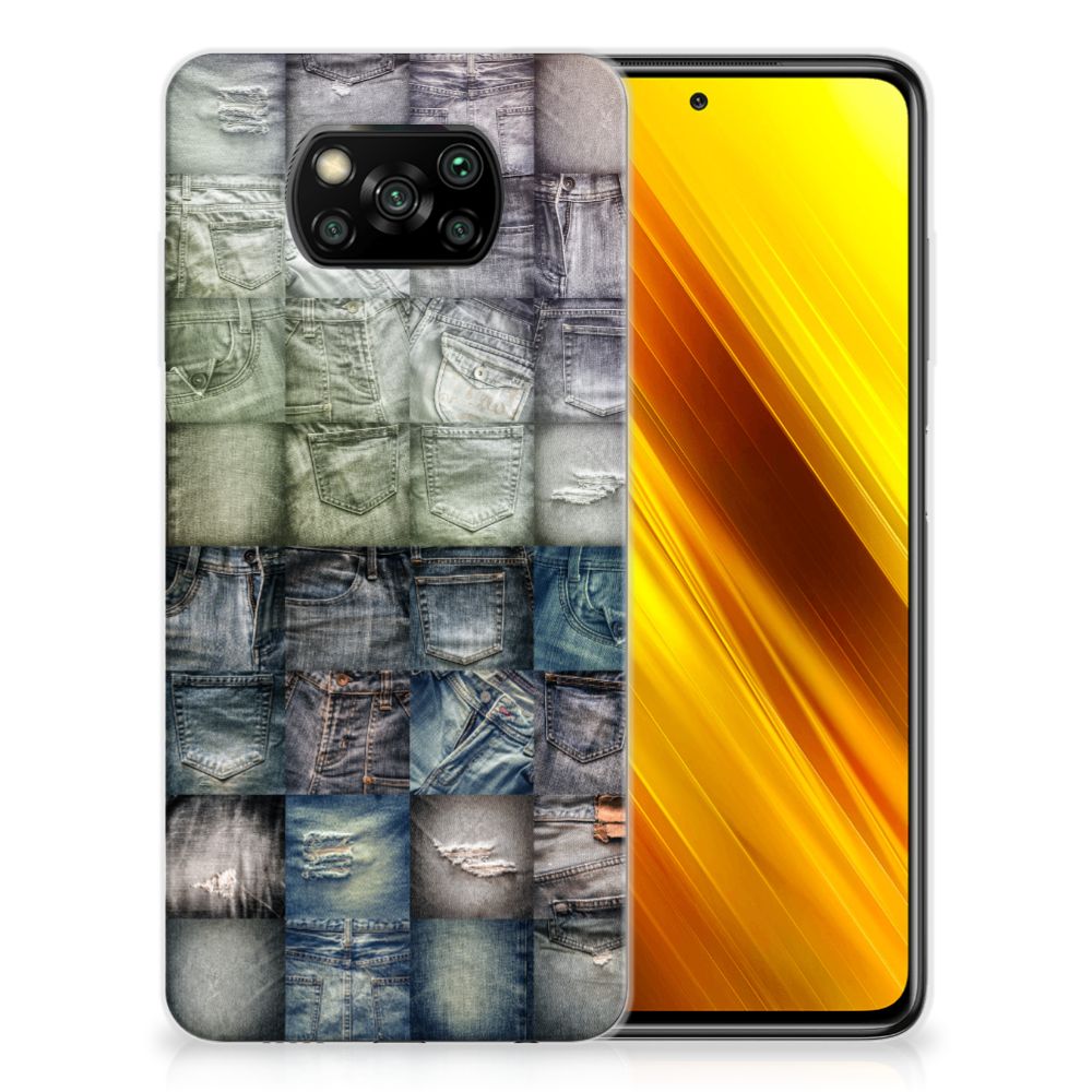 Silicone Back Cover Xiaomi Poco X3 | Poco X3 Pro Spijkerbroeken B2C Telecom