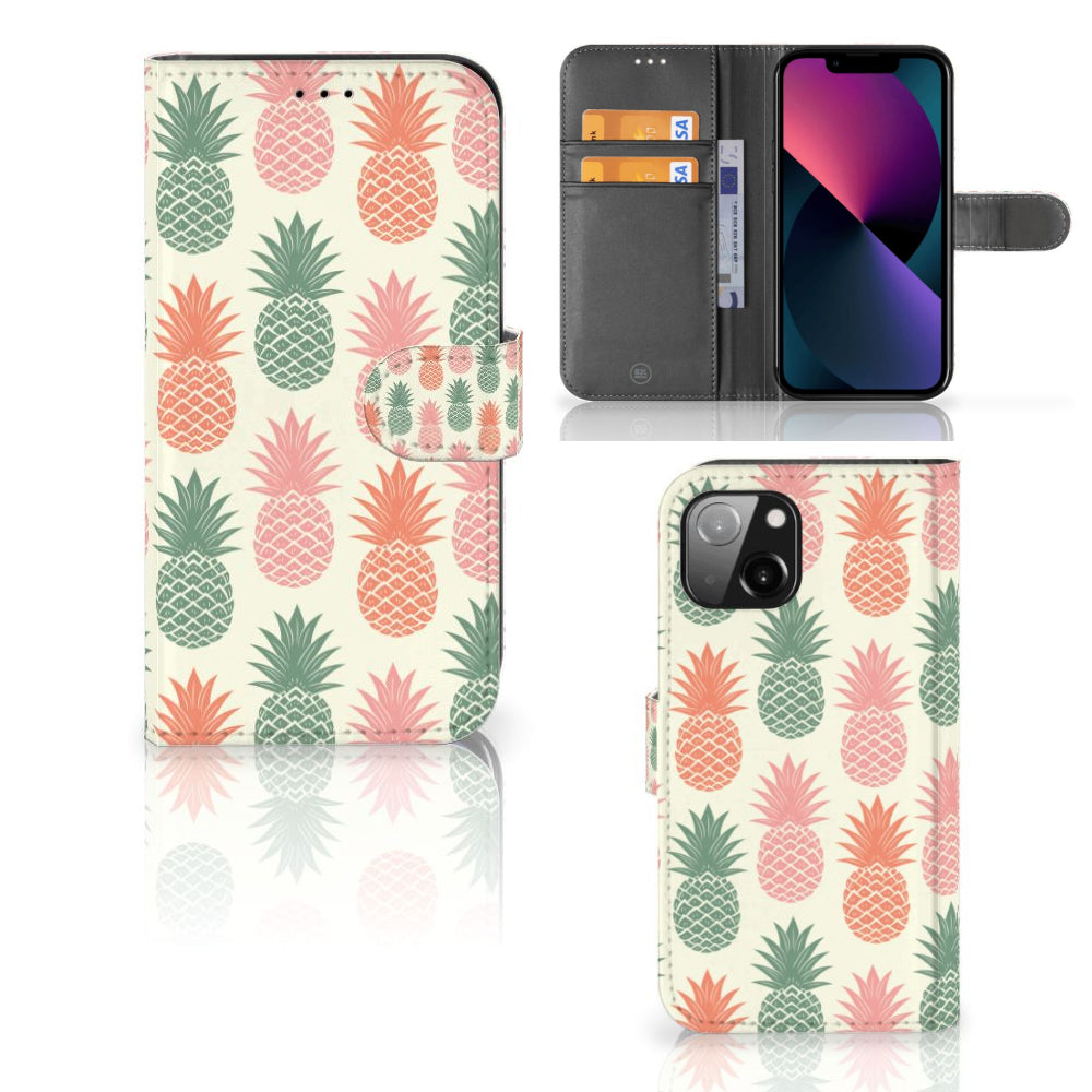 Apple iPhone 13 Book Cover Ananas
