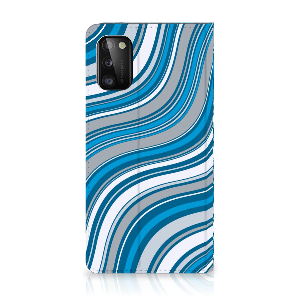 Samsung Galaxy A41 Hoesje met Magneet Waves Blue - B2C Telecom