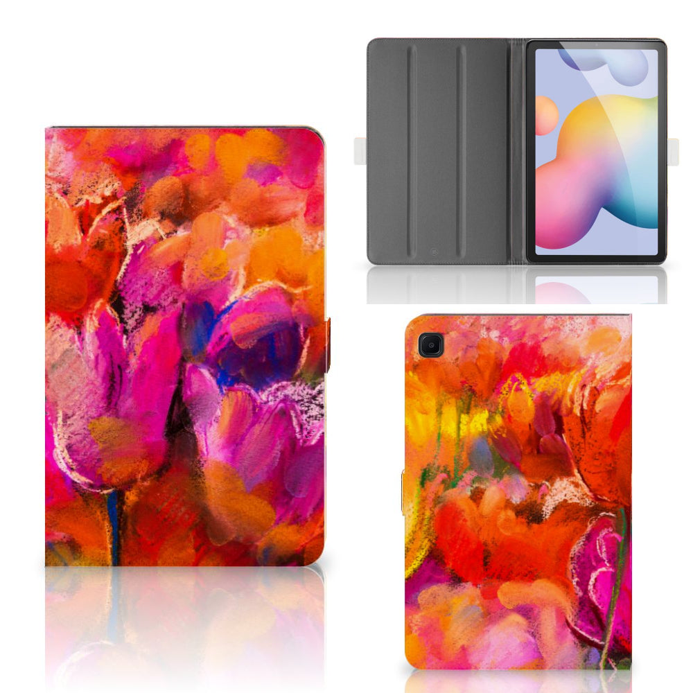 Hoes Samsung Galaxy Tab S6 Lite | S6 Lite (2022) Tulips