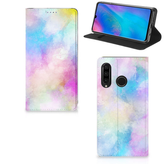 Bookcase Huawei P30 Lite New Edition Watercolor Light