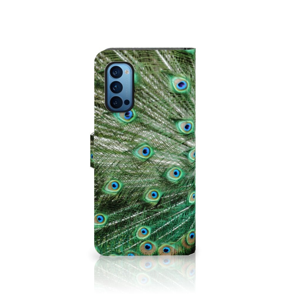 OPPO Reno 4 Pro 5G Telefoonhoesje met Pasjes Pauw