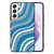 Samsung Galaxy S22 Back Case Waves Blue