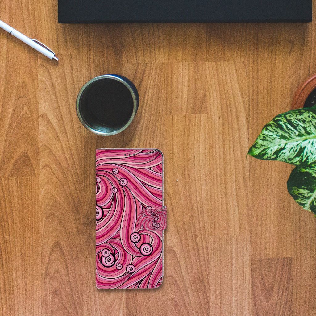 Samsung Galaxy S21 Ultra Hoesje Swirl Pink