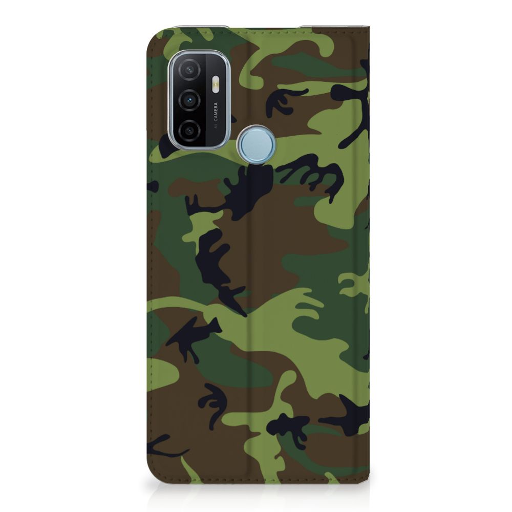 OPPO A53 | A53s Hoesje met Magneet Army Dark - B2C Telecom