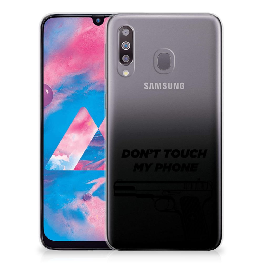 Samsung Galaxy M30 Silicone-hoesje Pistol DTMP