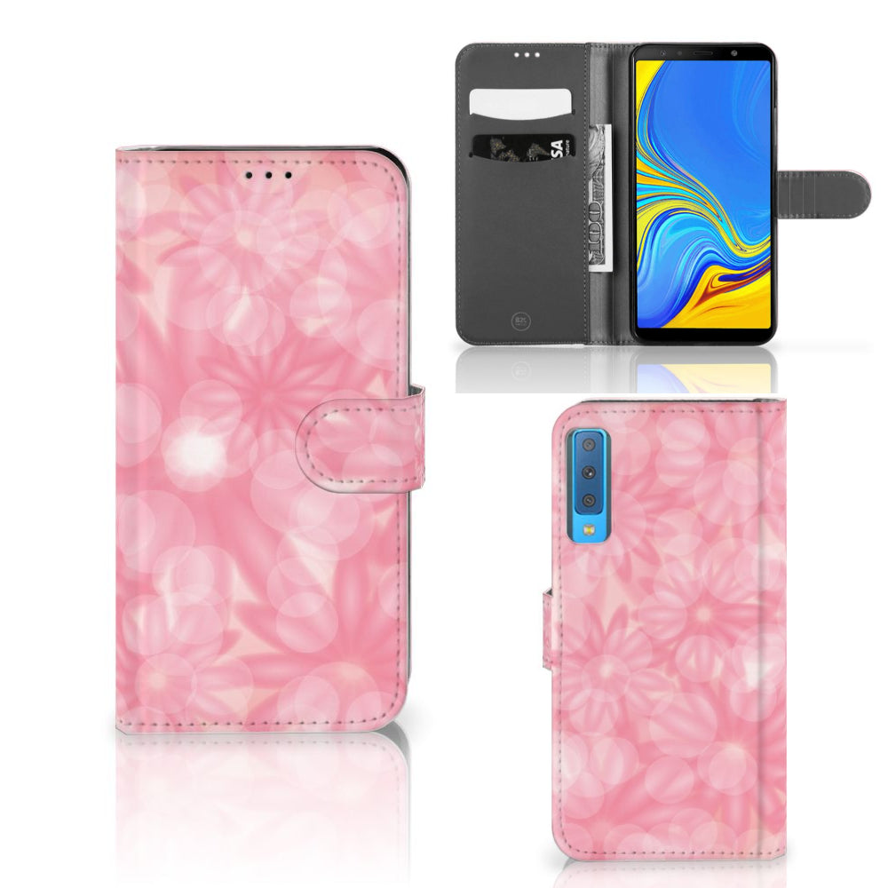 Samsung Galaxy A7 (2018) Hoesje Spring Flowers