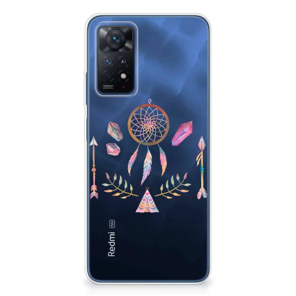 Xiaomi Redmi Note 11 Pro 5G Telefoonhoesje met Naam Boho Dreamcatcher